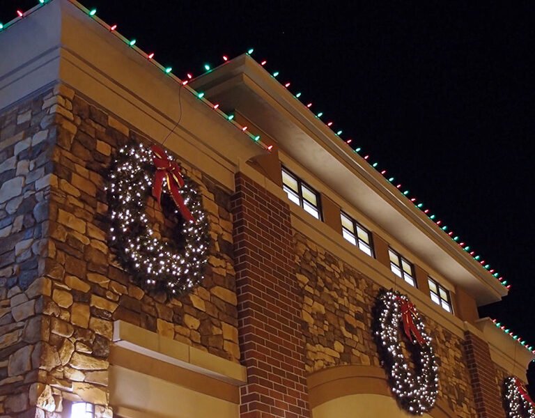 commercial holiday lighting Round Rock TX