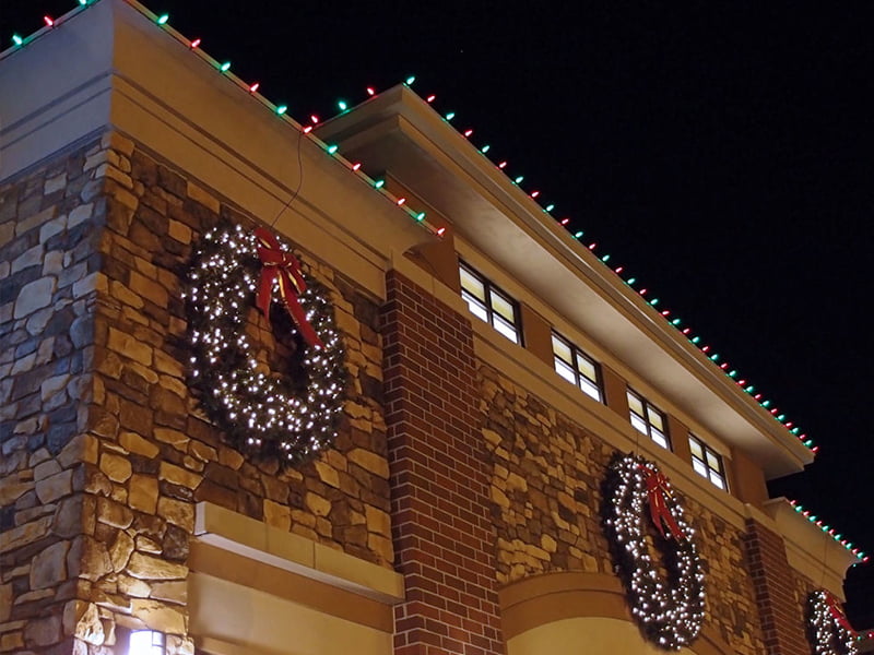 commercial holiday lighting Round Rock TX